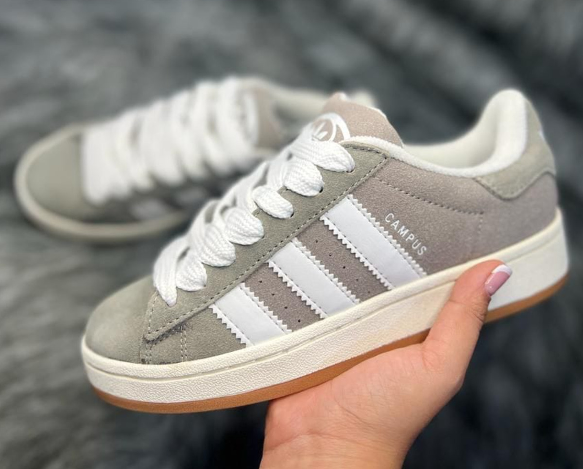 Adidas campus 2025 mujer beige